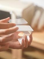 6 vnt. Sieninis šiukšlių maišų laikiklis Šiukšlių maišų laikymo dėžutės organizatorius Plastikinio maišelio plėvelės konteinerio dozatorius, skirtas virtuvės lentynai 2 sets (1 pairs) balta