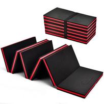 EVA Thickened Portable Folding Mat for Car Repair and Kneeling 116 cm x 40 cm x 2.5 cm juoda/raudona