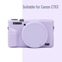 Silicone Protective Case for Canon G7X Mark III Camera levandų violetinė spalva