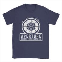 Unisex Portal Aperture Science Laboratories T Shirts Game  Tops Novelty Short Sleeve O Neck Tee Shirt Printed TShirt L