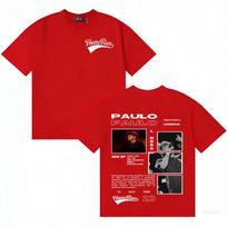 Rapper Paulo Londra Homerun Merch Tour Tshirt Unisexs Women Hip Hop Oversized T Shirt Casual Streetwear Cotton Short Sleeve Tshirt S