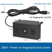 USB Computer Fingerprint Scanner Button Switch On Off Security Key Reader For Windows Hello Laptop PC For Win 10/11 A1