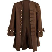 Captain Jack Steampunk Pirate Coat for Halloween Cosplay XXL