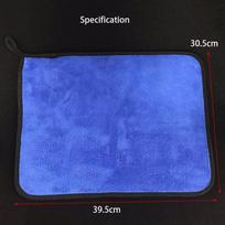 1pcs Aquarium Fish Tank Cleaning Cloth Towel Super Fiber Cleaning Tool Towel Strong Absorbent Scrubbing Glass Towel Aquarium 39.5cmx30.5cm mėlyna