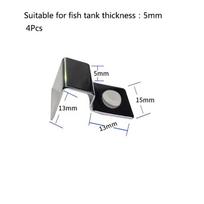 5/6/8/10/12/15mm Stainless Steel Aquarium Fish Tank Clips Glass Cover Support Holders Accessories For Aquarium Filter Lamp Stand