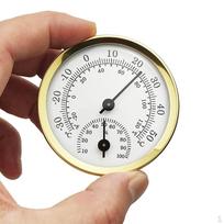 Mini Hygrometer , Analog Humidity Monitor Temperature Meter Indicator Room for Greenhouse,