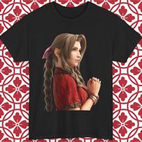 Final Fantasy VII Rebirth Aerith T-Shirt Mens Womens Tees Top Aeris Video Game Gamer Tee Unisex S-5XL 4XL