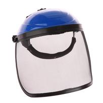 Stainless Steel Garden Grass Trimmer Protect Safety Helmet Hat Protective Mask For Brush Cutter Forestry Protection blue1