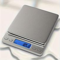Digital Kitchen Scale Grams and Ounces, Precision Balances for Cooking Baking Diet-Stainless Steel Food Scale for Apartment Dorm