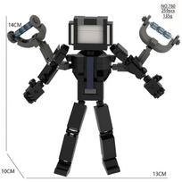 Skibidi Toilet Building Block Toys  Playsets Cameraman Clock Man Speakerman Tv Man Skibidi Toilet Drillman Speaker Man Titan Clockman