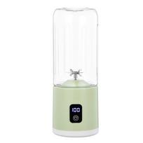 Portable Electric Fruit Juicer USB Rechargeable Fruit Extractor Cup Fruit Blender Cup  Travel žalia