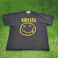 NIRVANA Shirt 2XL 25x28 Black Spellout S