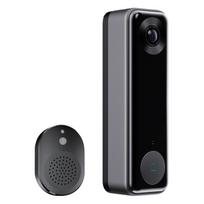 WiFi Wireless Doorbell Camera 2-Way Audio Wireless Door Bell with Human Detection Night Vision Cloud Storage with Chime