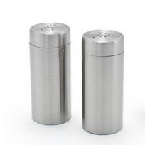 Stainless Steel Salt & Pepper Shaker Set (2-Pack) - Spice Jars/Containers