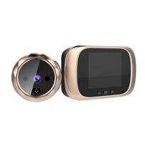 Smart Video Doorbell with Electronic Cat Eye, HD Night Vision, Remote Home Monitoring, and Video Intercom