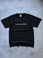Vintage Humor I See Dumb People USA Baggy Oversized Rap T-shirt Y2K Mens Size L S