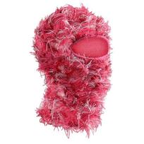 Knitted Retro Balaclava Ski Mask - Hip Hop Style Winter Sports Headwear One Size kamufliažinė rožinė spalva