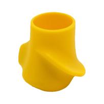Anti-slip Silicone Racket Grip for Padel Tennis Pickleball Ergonomic Handle Cover Training Aid for Correct Posture Sweatproof geltona