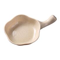 Fashion Wheat Straw Condiment Dish Easy to Clean Kitchen Supplies Condiment Container with Handle Seasoning Bowl smėlis