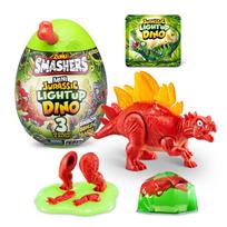 Smashers Mini Jurassic Light Up Dino Egg (Stegosaurus) by ZURU Collectible Egg  Volcano Slime  Fossil Toy  Dinosaur Toys  T-Rex Toy for Boys and Kids