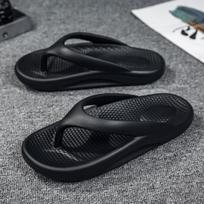 Men's Plus Size Korean Style Flip-Flops - Trendy Summer Beach Sandals with Thick Sole & High Elasticity for Outdoors 45-46 juoda
