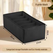 Fabric Storage Box for Socks, Underwear, and Bras - Lidless, Washable, and Foldable Organizer