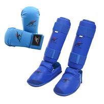 Karate Leg & Foot Guards with Thickened Gloves - Adult & Child Anti-Collision Training Set L (Height 160-175cm)