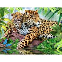5D DIY Diamond Painting Leopard Full Round Drill Animal Diamond Embroidery Cross Stitch Rhinestone Mosaic Home Decor Wall Art Full Round 20x30CM