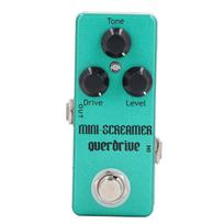 Overdrive Effect Pedal with Drive Level Tone Control Knobs Aluminum Alloy Electric Guitar Pedal 1/4