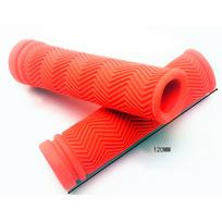 1 Pair Bike Handlebar  Grip Non-slip Rubber Textured Bicycle Grip For Mountain Road Bike Parts Dropship red