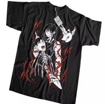 Grandininio pjūklo žmogus- Asa Mik Marškinėliai Siaubo Anime, Manga Marškinėliai T-Shirt Tee VISI DYDŽIAI M