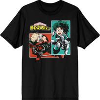 Deku & Bakugo My Hero Academia Anime Mens Black Graphic Tee S juoda