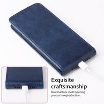 Honor 400 Smart Flip Wallet Case – Up/Down Card Slot Phone Cover Honor 400 mėlyna