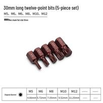 40-Piece Hex Star Spline Wrench Set: Automotive Repair Tool with Internal Flower Angle Bits