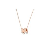 Hermes Cage DH Classic Cage Small Square H Necklace Women necklace White-Rose-Gold H143991FO49 Box+Shopping Bag