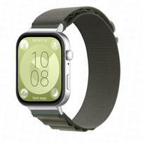 Alpine loop Band for HUAWEI watch fit 4 pro Strap accessories replacement belt correa Nylon bracelet for HUAWEI fit 4 3 bands for HUAWEI fit 3 žalia
