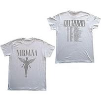 rock band Nirvana Print Unisexs 100Cotton shirt Y2k hiphop style Graphic Tshirt Unisex Oneck Short Sleeve Streetwear Women shirt S