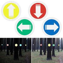 24 Pcs Trail Markers Reflective Trail Signs Many Colors For Hunting Hiking Camping Walking Outdoor raudona