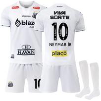 2024-25 Santos namų #10 NEYMAR JR Sporto Treniruočių Džersio Rinkinys su Kojinėmis Paaugliams Vaikams Suaugusiems Individualus Vardas Futbolo Apranga 16