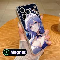 HSR Robin Clear TPU Magsafe Mobile Phone Case for iPhone 17 16 15 14 13 12 11 Air Pro Max Plus Mini Colorful Cover iPhone 11 Pro Max