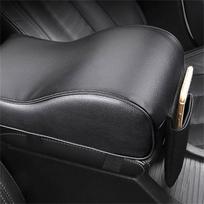 Car Armrest Cushion Center Memory Foam Console Armrest Pillow With Mobile Phone Holder Storage Bag Car Armrest Box Mat Pad juoda