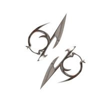1 Pair Cyberpunk Personality Design Darts Shape Ear Pendants Gothic Earrings Hip Hop Eardrop Unisex Zircon Accessories Gift