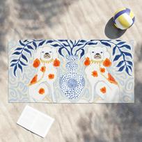 Aesthetic Animal Exotic Style Art Towel Shower Sauna Travel Spa Quick Dry Gym Accessories Soft Large Beach Towels W40*H60(CM)