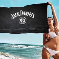 J-Jack D-DanielS Microfiber Printed Beach Towel Mountain Climbing Yoga Beach Swimming Running Absorbent Soft Towel W40*H60(CM)