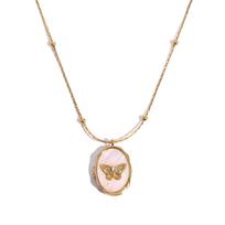 Delicate Butterfly Photo Locket Necklace Photo Frame Neckchain Vintage Openable Collarbone Chain Charming Jewelry Pieces 1