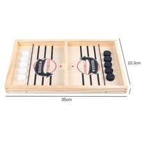 1Set Fast Sling Puck Stalo ledo ritulio žaidimas Žaislai Stalas Super Nugalėtojas Sling Puck Battle Desktop Žaidimas Stalo žaidimas Interaktyvūs šachmatų žaislai Vaikas YSL 35CM*22.3CM(0.9*1.4CM)