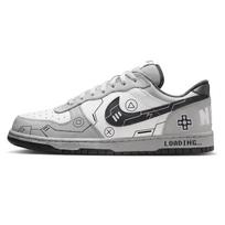 Nike Big Gaming Collection PS5 Abrasion Resistant Slip Resistant Low top Skateboard Shoes Unisex Haze Gray 355152-017(Team2070-) 40