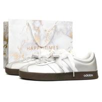Adidas VL COURT 2.0 Girlish Silver, Special Shopping Bag Abrasion Resistant Slip Resistant Low top Skateboard Shoes ID6015(Team1532-SBOX) 36⅔