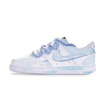 Nike Court Vision 1 Ice Blue Snowfield Hey!u! Slip Resistant Abrasion Resistant Low top Skateboard Shoes Men's DH2987-101(Team359-) 44.5