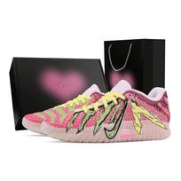 Nike Ja Morant 3 Fluorescent Bizarre, Heart Box Rebound Grip Low top Basketball Shoes Men's Pink Green HF2794-601(Team529--) 40